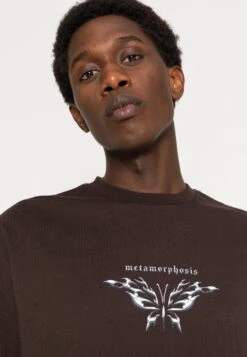 YOURTURN Unisex - T-Shirt Print -Dark Brown -Yourturn 02e4d60f13f94c1fafeeb82f0a656834