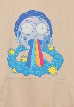 YOURTURN Rick And Morty Unisex - Hoodie - Beige -Yourturn 0e9b910241e34ba5840b53cf20f5bcbe