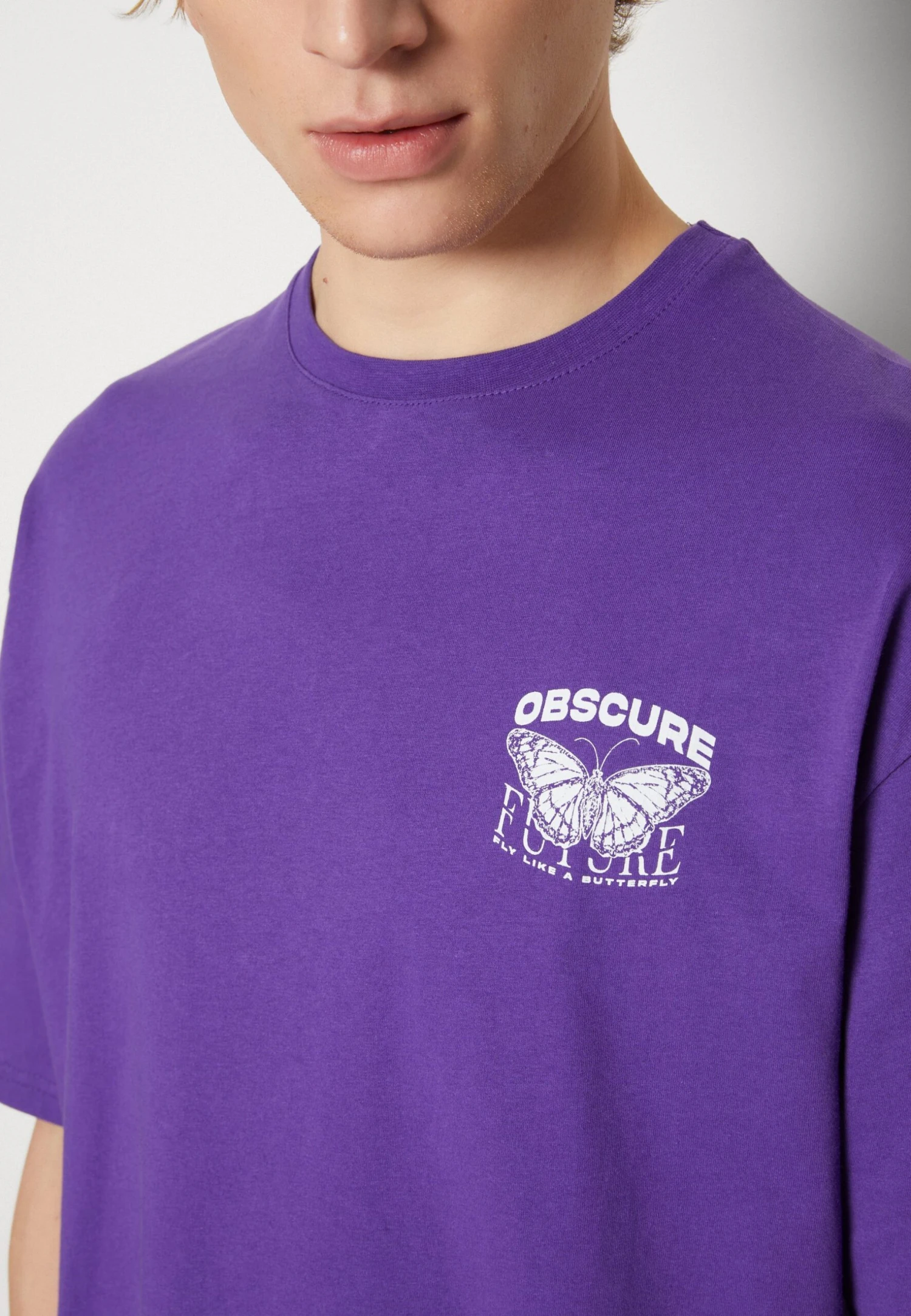 YOURTURN Nostalgia Future Tee Unisex - T-Shirt Print - Purple 8 YOURTURN Nostalgia Future Tee Unisex - T-Shirt Print - Purple - Afbeelding 6