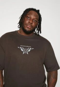 YOURTURN T-Shirt Print - Brown -Yourturn 274ec546c91c453d8b961eea9c224a24