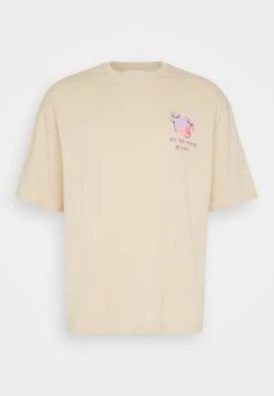 YOURTURN Graphic Tee Unisex - T-Shirt Print - Beige -Yourturn 3ea29578165a40a38621358db58bfdf7