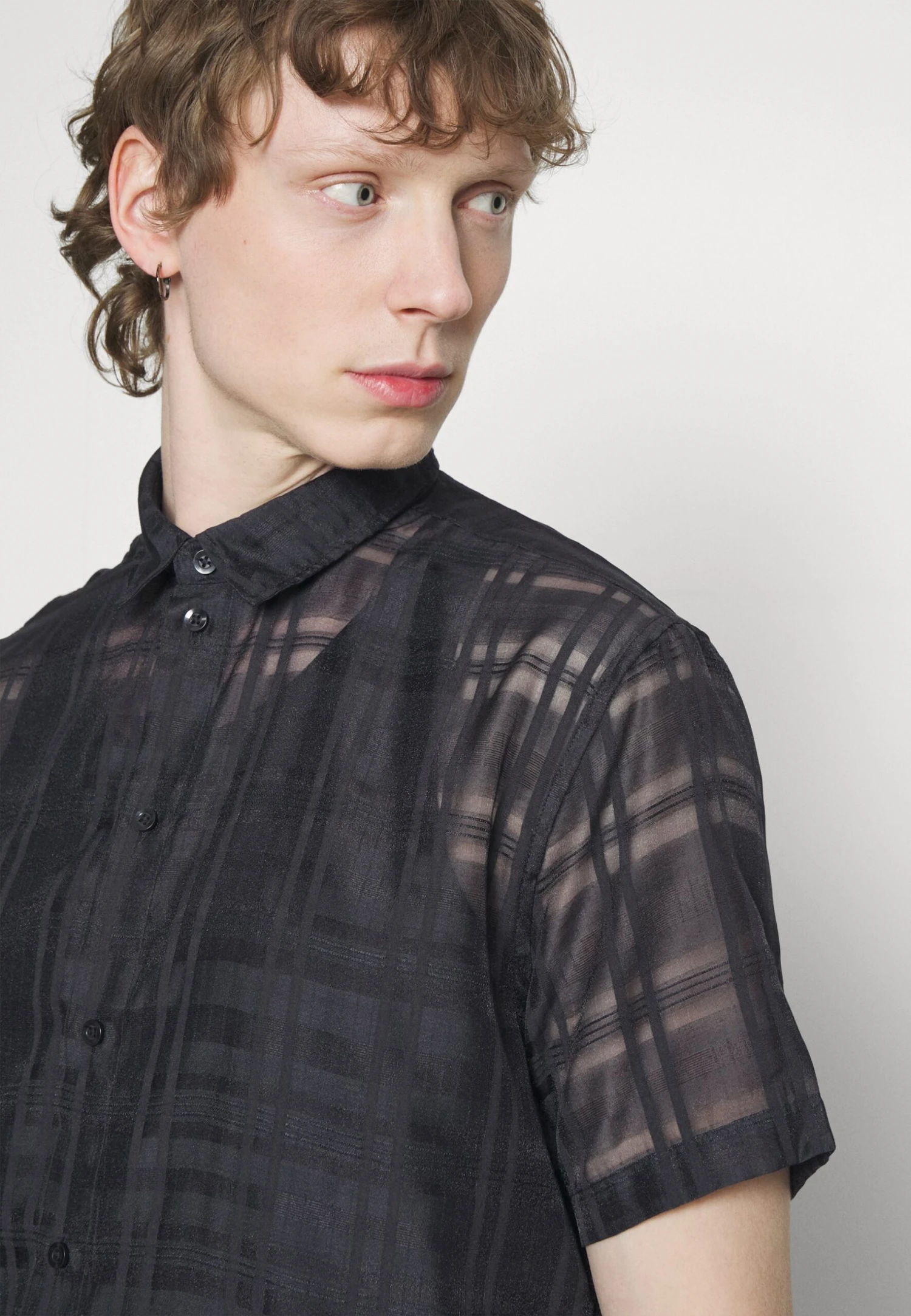 YOURTURN Mesh Shirt - Overhemd - Black 6 YOURTURN Mesh Shirt - Overhemd - Black - Afbeelding 4