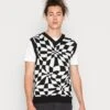 YOURTURN Distorted Check Vest Unisex - Trui - Black/White 2 YOURTURN Distorted Check Vest Unisex - Trui - Black/White -Yourturn 4d3629648aaa4181ae015c59722586b8