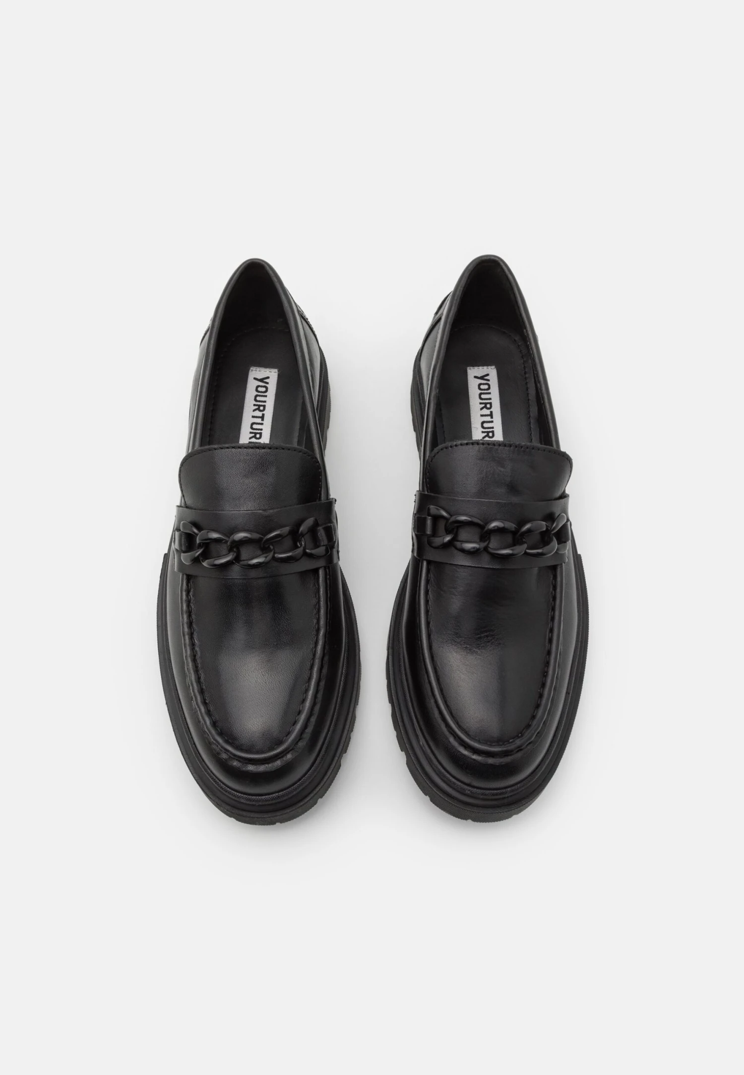 YOURTURN Leather Unisex - Instappers - Black 6 YOURTURN Leather Unisex - Instappers - Black - Afbeelding 4