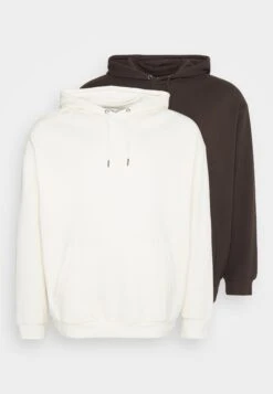 YOURTURN 2 Pack Unisex - Hoodie -Brown/Off-White -Yourturn 4fc56a2d85334963ba991ae432107540
