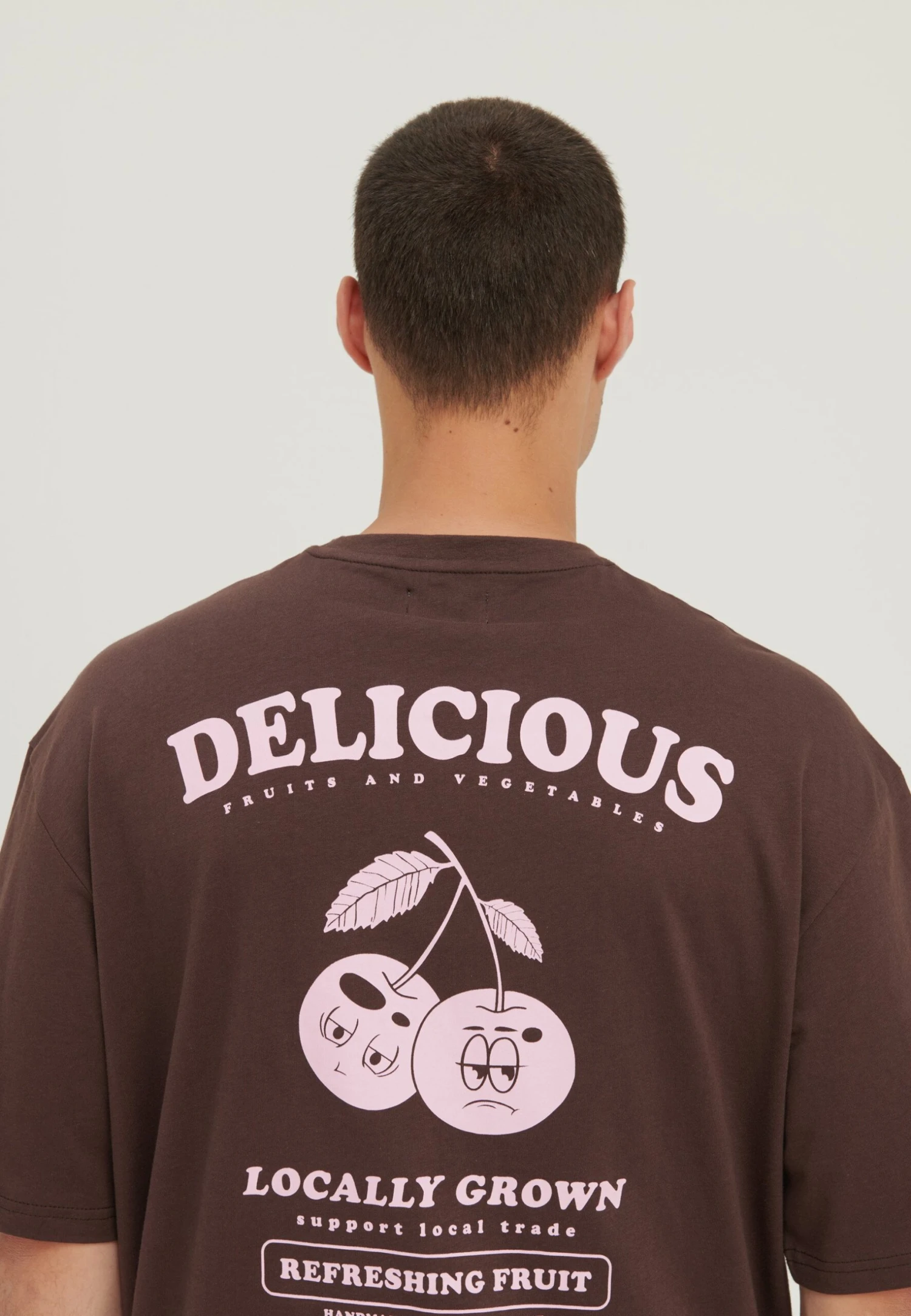 YOURTURN Unisex - T-Shirt Print - Brown 5 YOURTURN Unisex - T-Shirt Print - Brown - Afbeelding 3