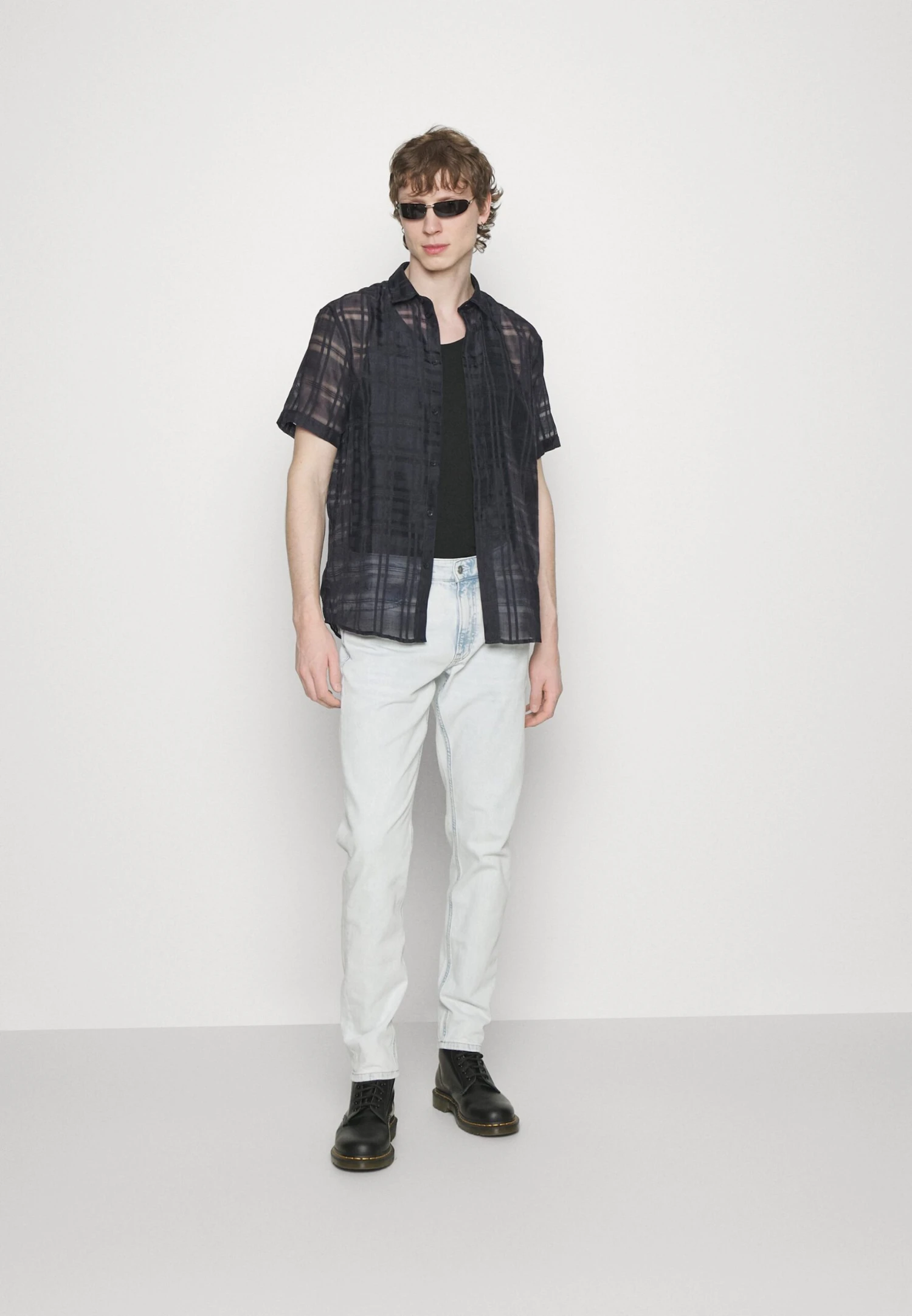 YOURTURN Mesh Shirt - Overhemd - Black 4 YOURTURN Mesh Shirt - Overhemd - Black - Afbeelding 2