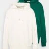 YOURTURN 2 Pack Unisex - Hoodie - Off-White/Green