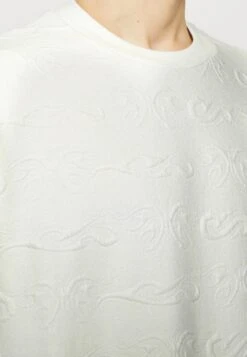 YOURTURN Tribal Embossed Unisex - Sweater - Off White -Yourturn 8c390ca9c9fe42218bf5de86ef627030