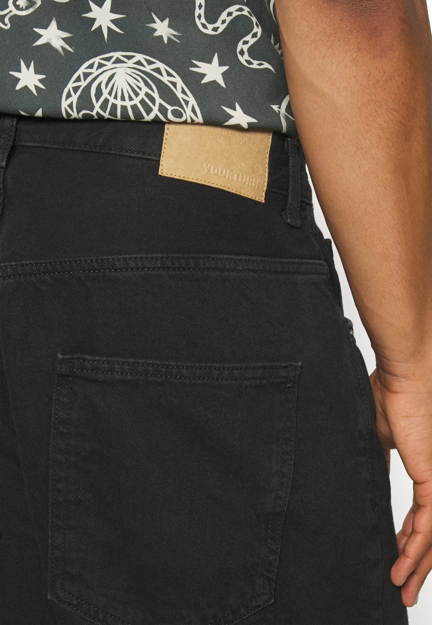 YOURTURN Baggy Jeans Unisex - Relaxed Fit Jeans - Black Denim 7 YOURTURN Baggy Jeans Unisex - Relaxed Fit Jeans - Black Denim - Afbeelding 5