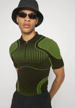 YOURTURN Unisex - Poloshirt - Black/Green -Yourturn a932c9cd3699458d904952ff254a806a