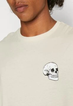 YOURTURN SkullGraphic- T-Shirt Print - Beige -Yourturn c564c1f2f9e743cc97f7df38fcdd588c