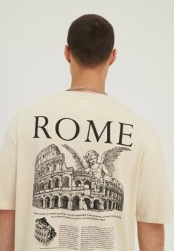 YOURTURN Rome Tee Unisex - T-Shirt Print - Mottled Light Brown -Yourturn c774f4903f4a4a26b535e119279a3abe
