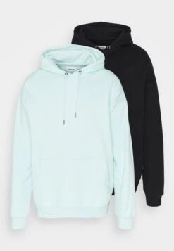 YOURTURN 2 Pack Unisex - Hoodie - Black/Mint -Yourturn d48eda3a2a1a4933a826b17f7f0a21bd