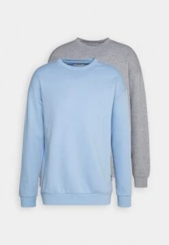 YOURTURN Unisex 2 Pack - Sweater - Light Blue/Mottled Grey -Yourturn d5605caa08164fc8800d1ae1108c4f57