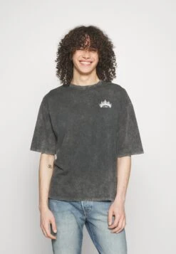 YOURTURN Skull Graphic Tee Unisex - T-Shirt Print - Mottled Black 10 YOURTURN Skull Graphic Tee Unisex - T-Shirt Print - Mottled Black -Yourturn da5ddb789f454a678b4b27212f932166