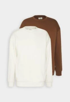 YOURTURN Unisex 2 Pack - Sweater - Dark Brown/Off-White -Yourturn db8e5dd458f4415695ecd8f474fd5ba3