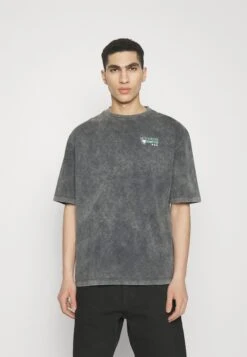 YOURTURN Unisex - T-Shirt Print - Mottled Black -Yourturn e0852d6cd25e4088a78ed40c27fcd182