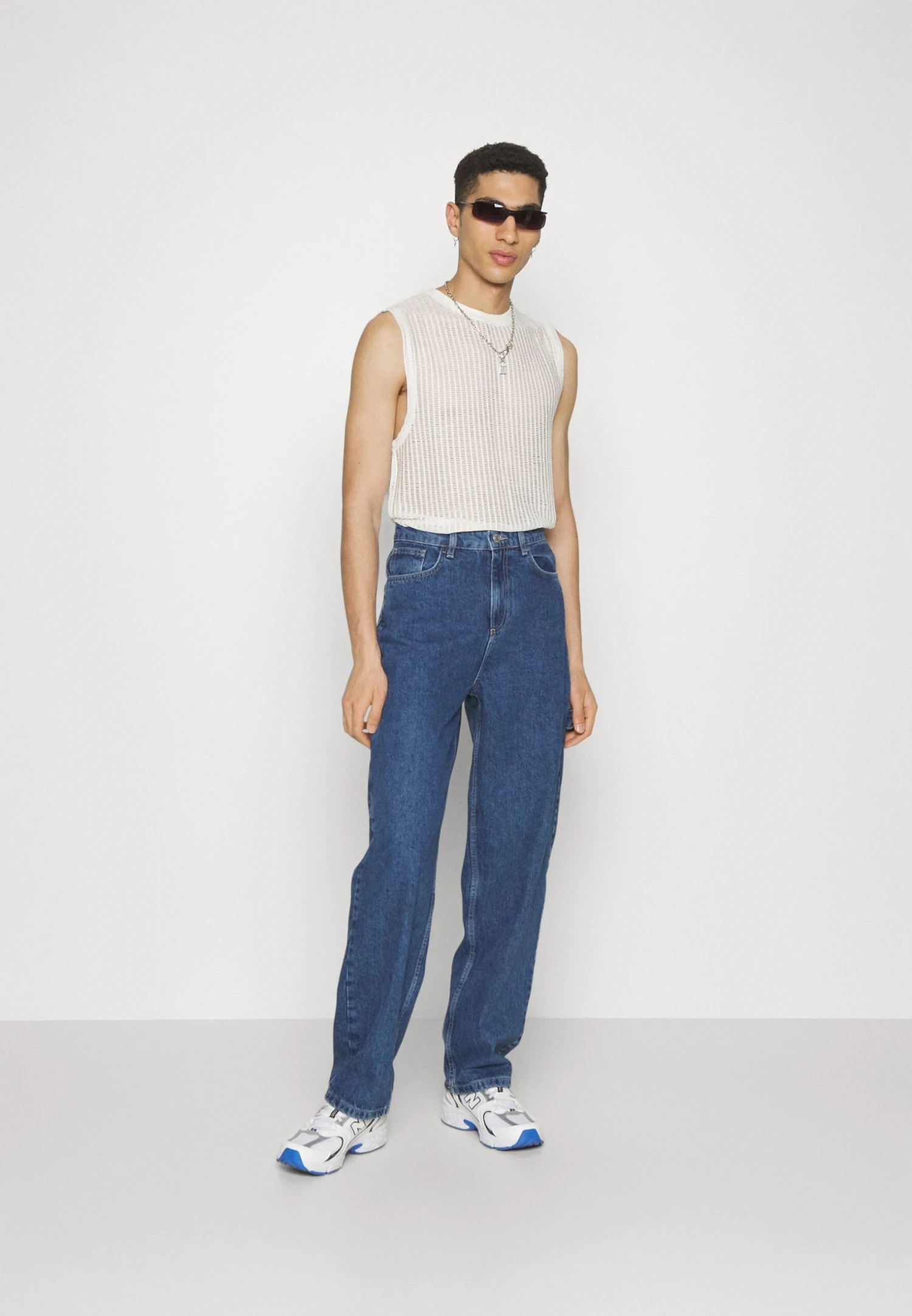 YOURTURN Unisex - Relaxed Fit Jeans - Dark Blue Denim 4 YOURTURN Unisex - Relaxed Fit Jeans - Dark Blue Denim - Afbeelding 2