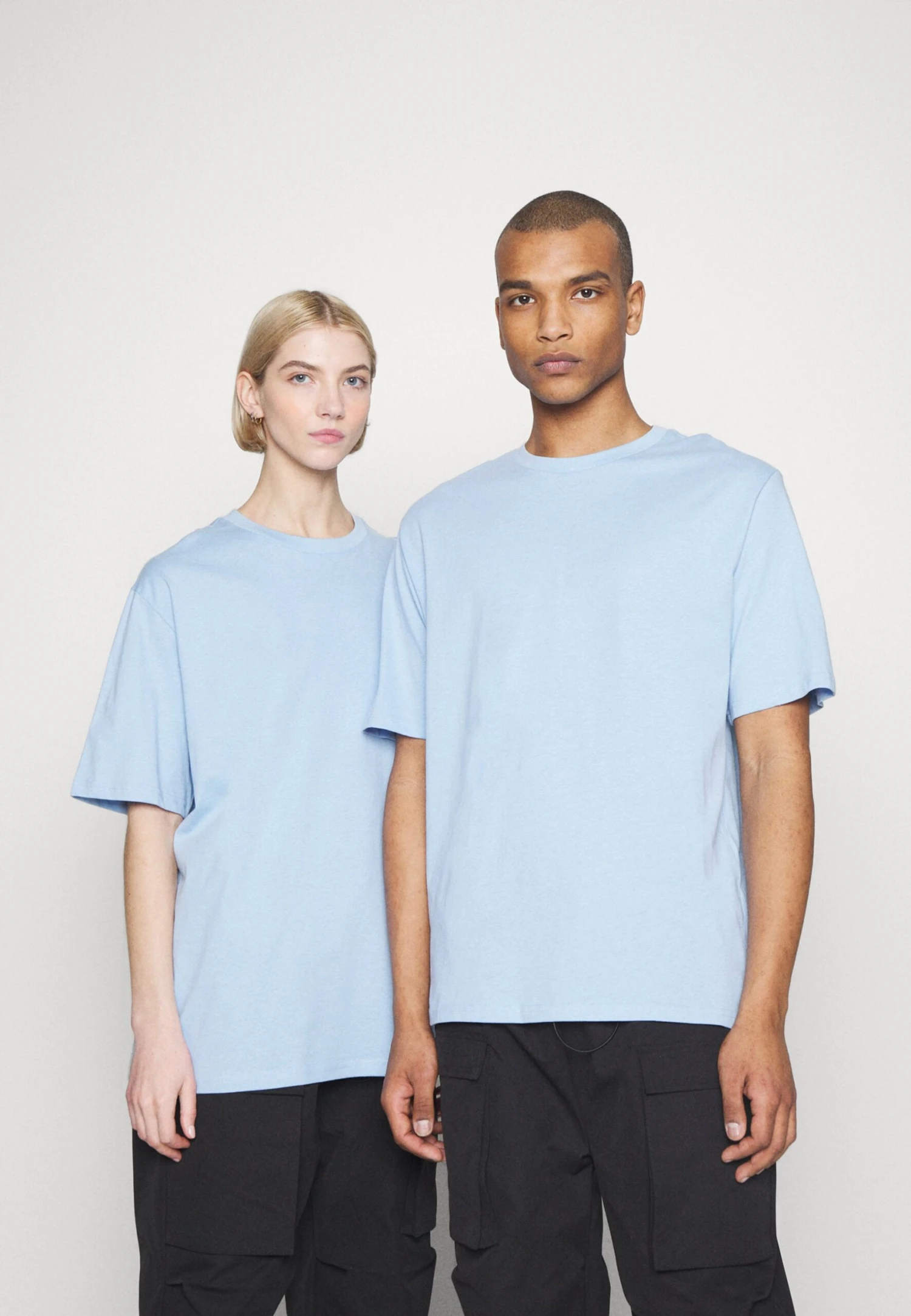 YOURTURN 3Pack Unisex - T-Shirt Basic - Light Blue/Grey/Pink 6 YOURTURN 3Pack Unisex - T-Shirt Basic - Light Blue/Grey/Pink - Afbeelding 4